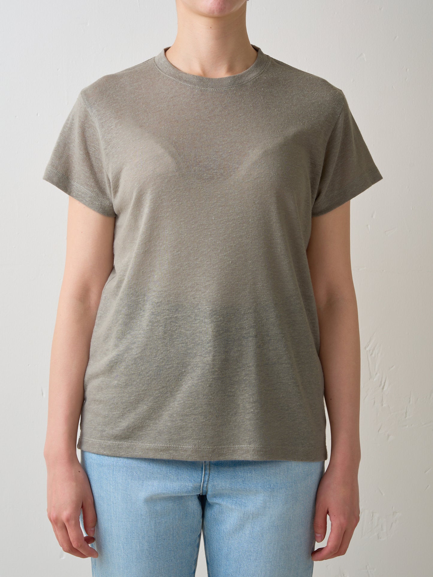 GEMMA HALF SLEEVE TEE (sage)