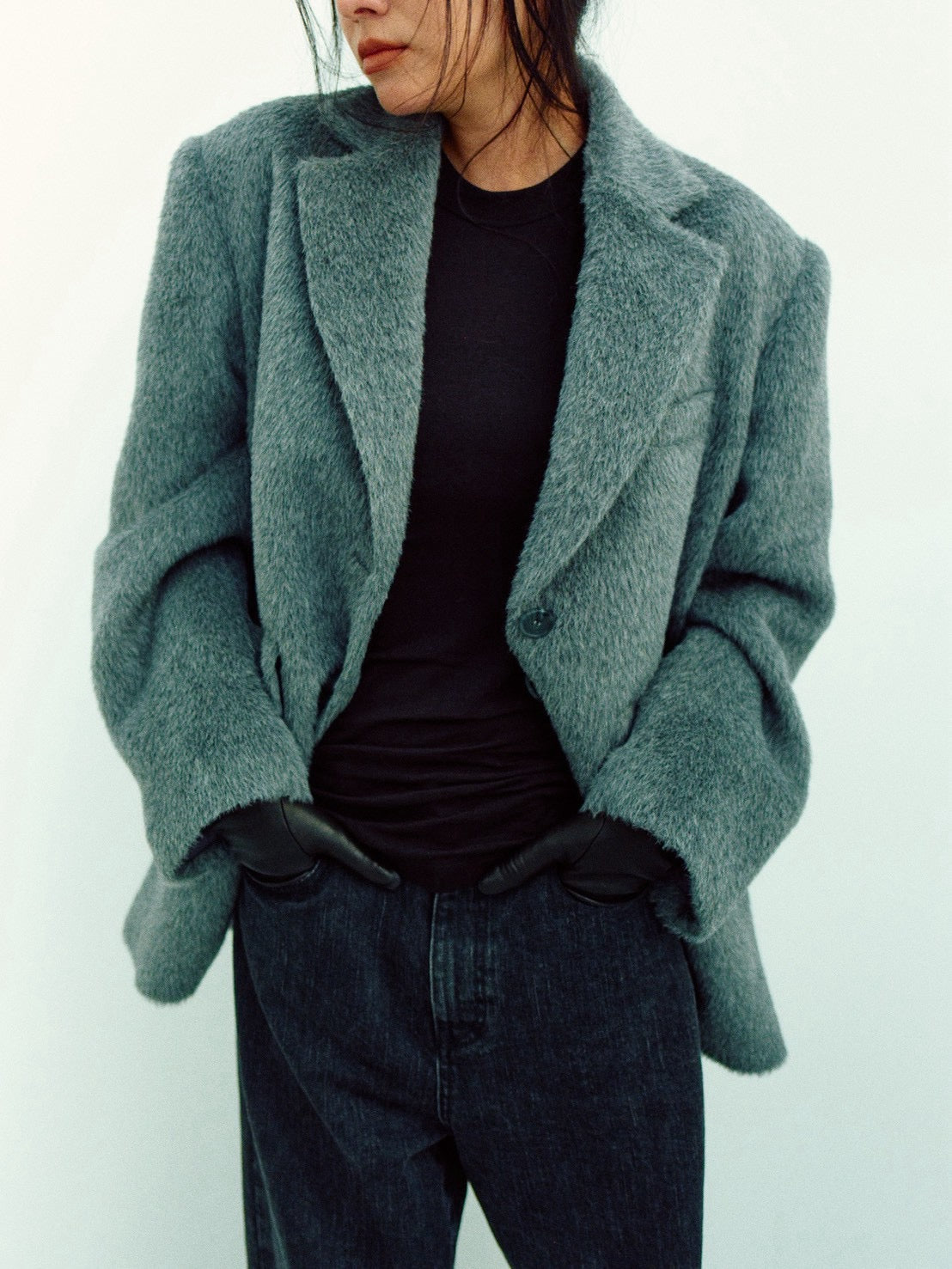 HALSTON COAT (gray)