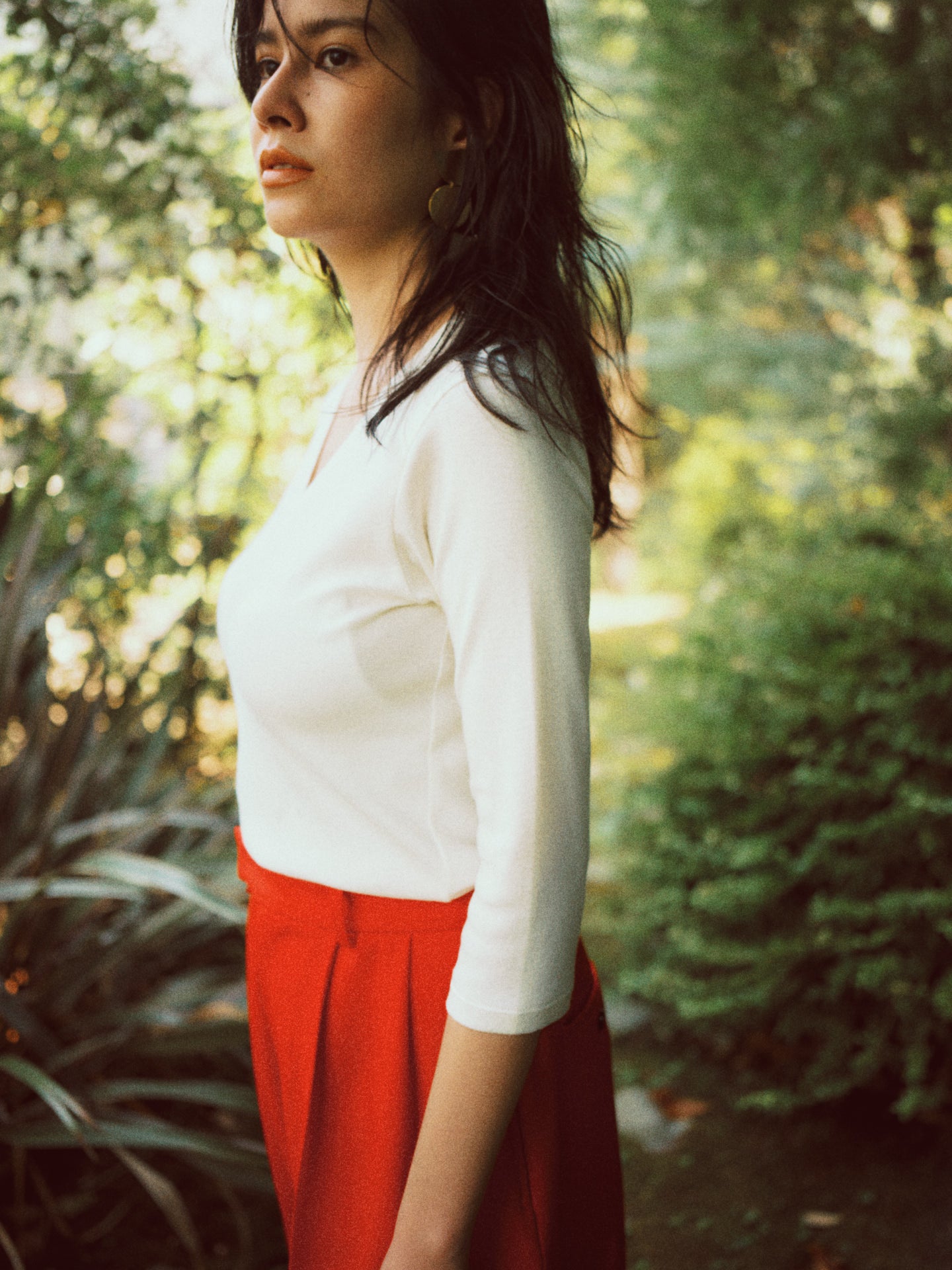 THURLOE V NECK (ivory)