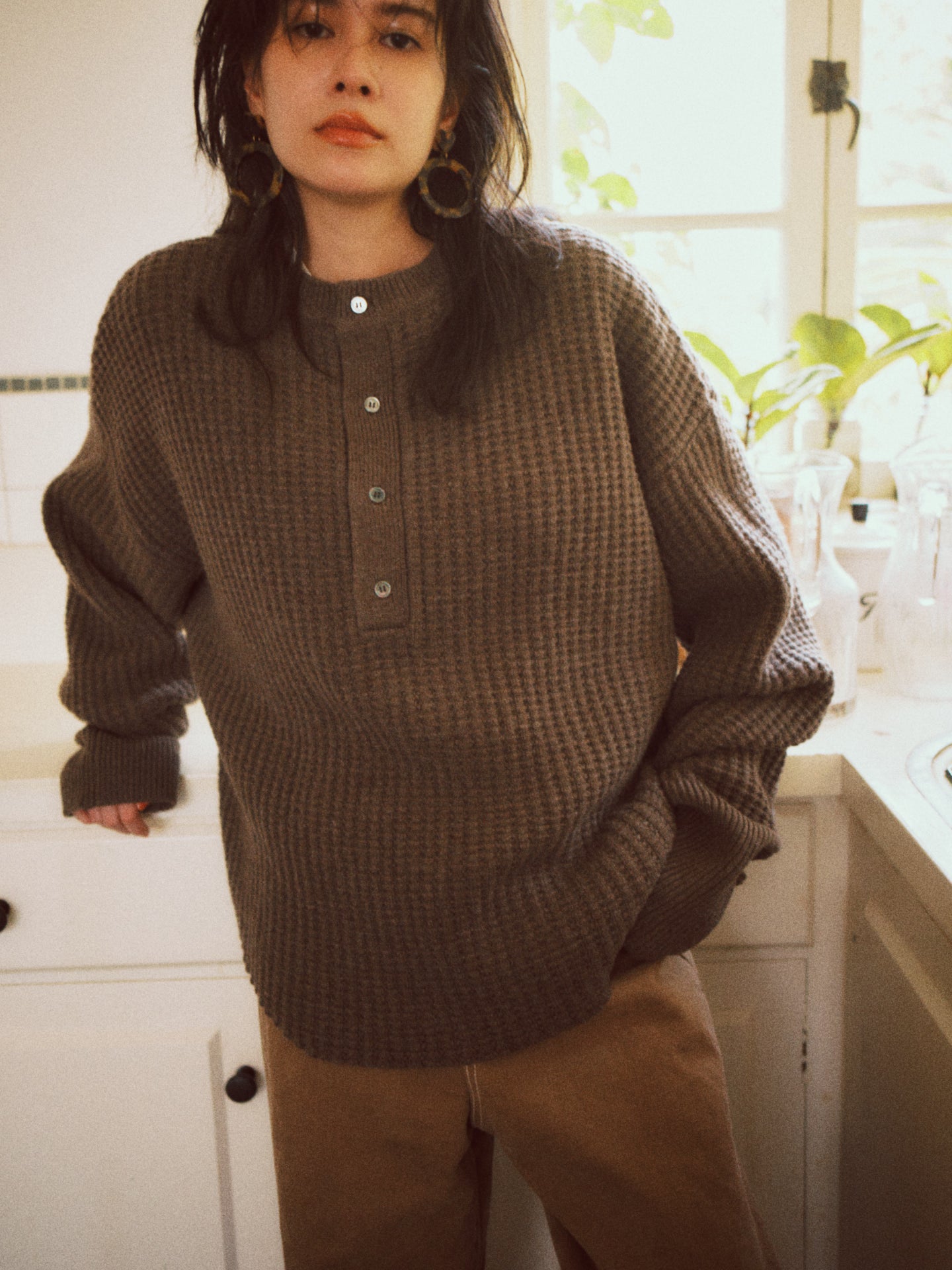 FRANKIE SWEATER (cliff brown)