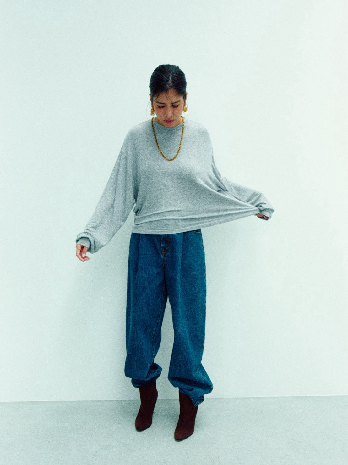 ANDIE LONG SLEEVE (top gray)