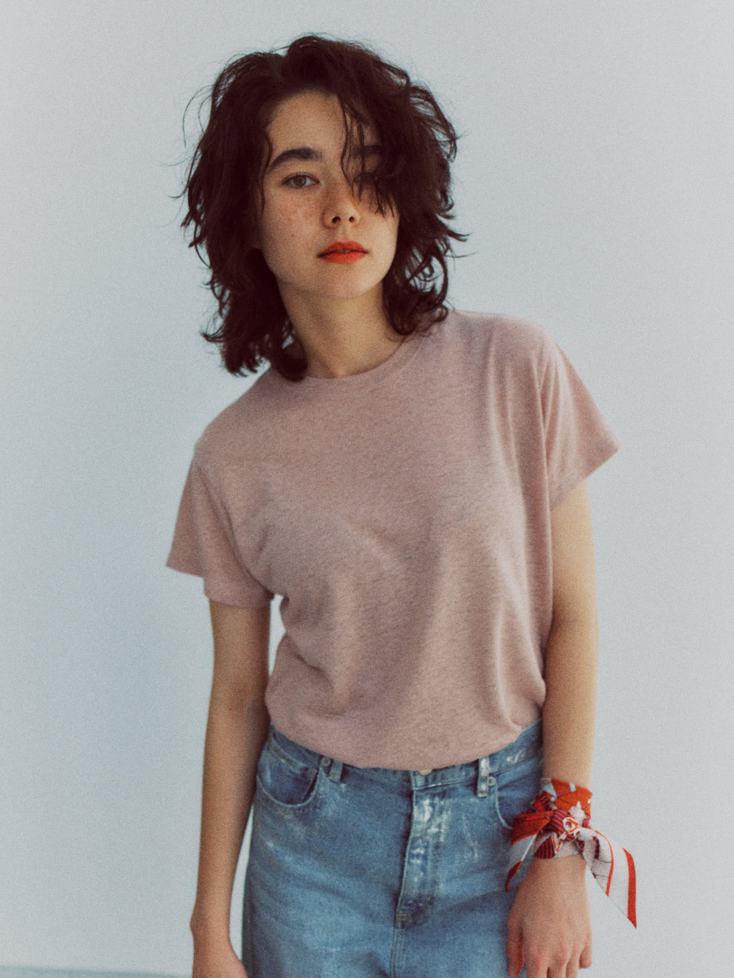 GEMMA HALF SLEEVE TEE (pink)