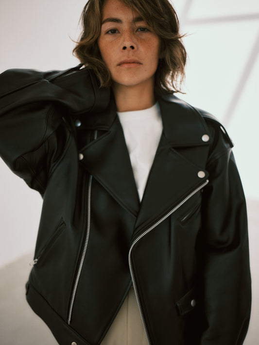【AT HEART】FITZWILLIAM MOTO JACKET (black)