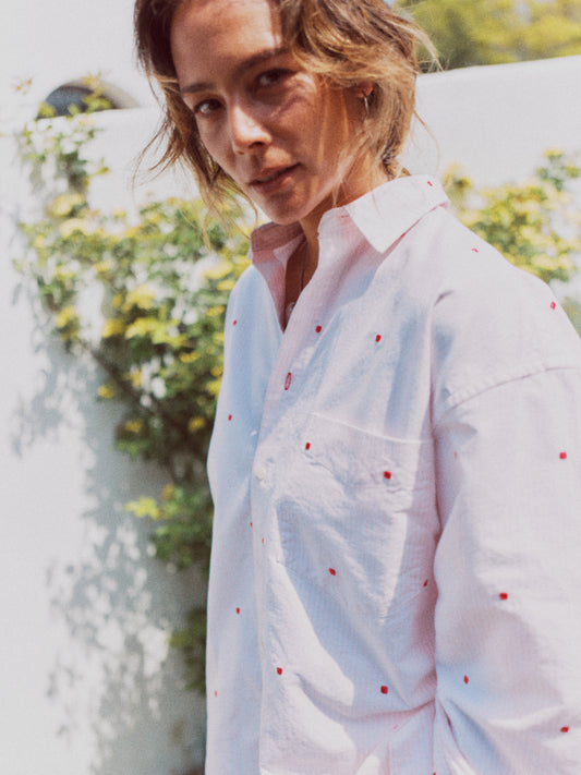 EMBROIDERY BRANFORD SHIRT (pink)
