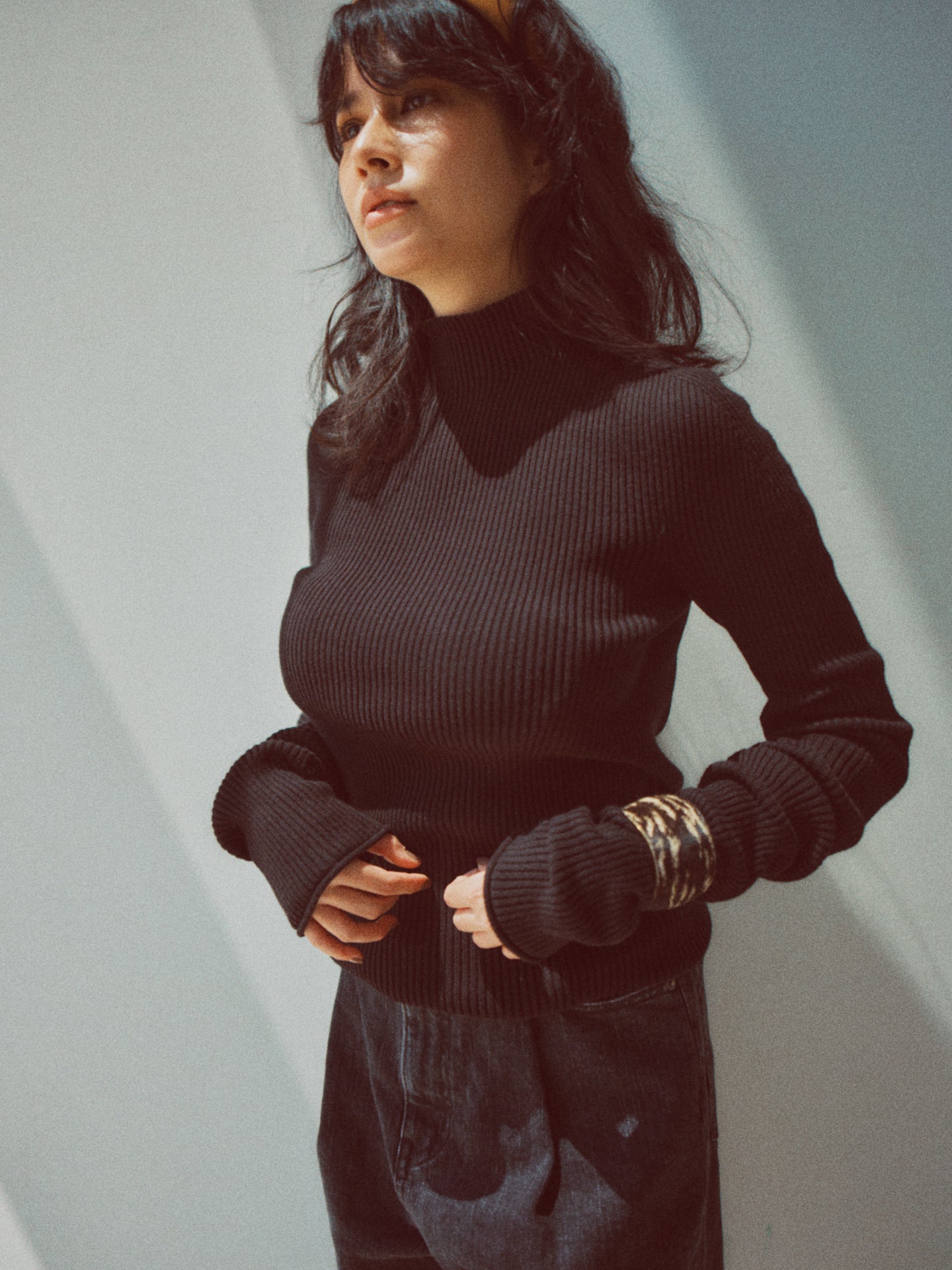 【AT HEART】COTTON CASHMERE LONG SLEEVE (black)