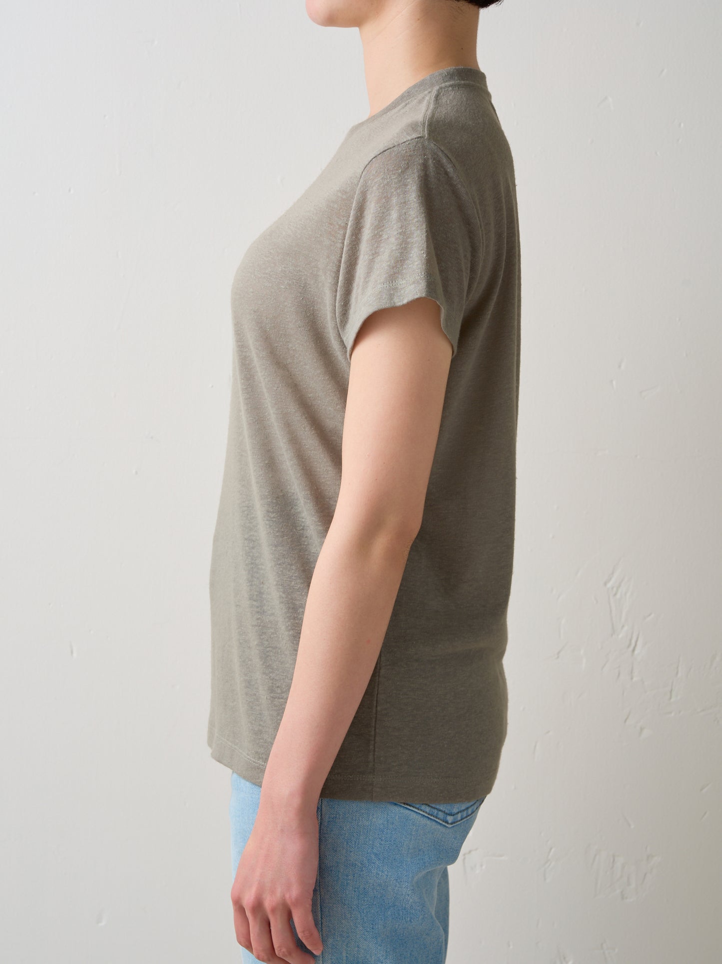 GEMMA HALF SLEEVE TEE (sage)