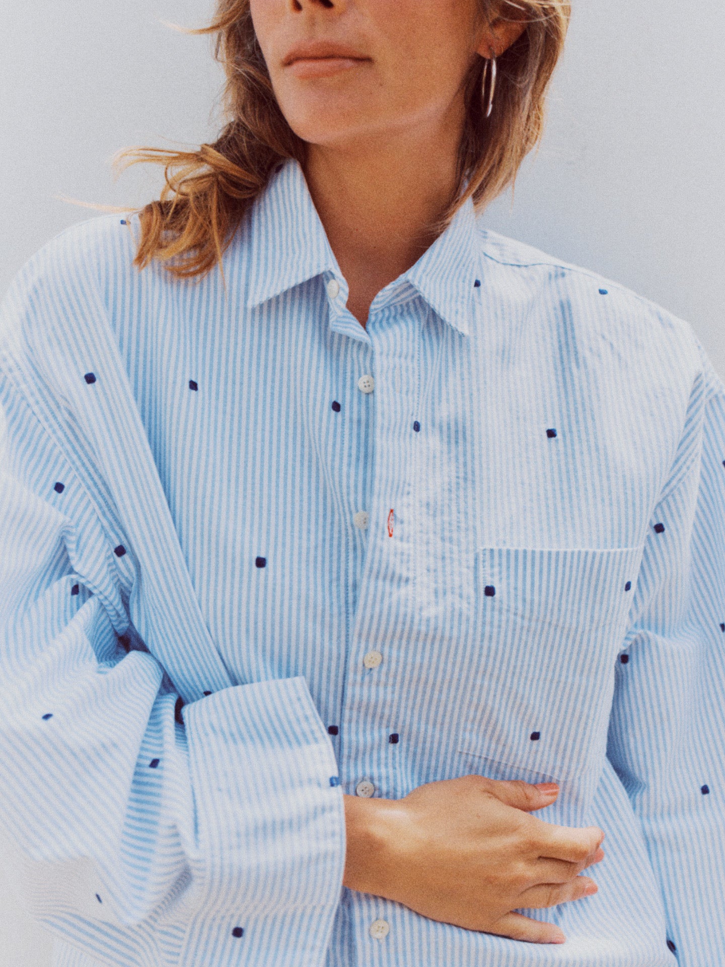 EMBROIDERY BRANFORD SHIRT (blue)