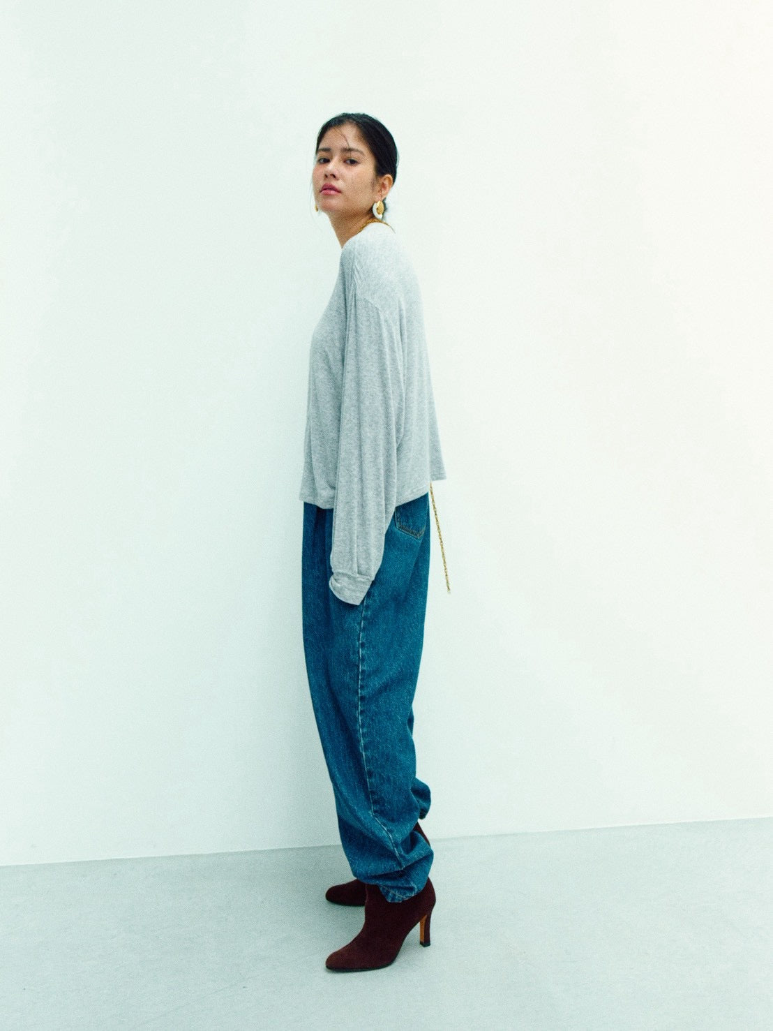 ANDIE LONG SLEEVE (top gray)