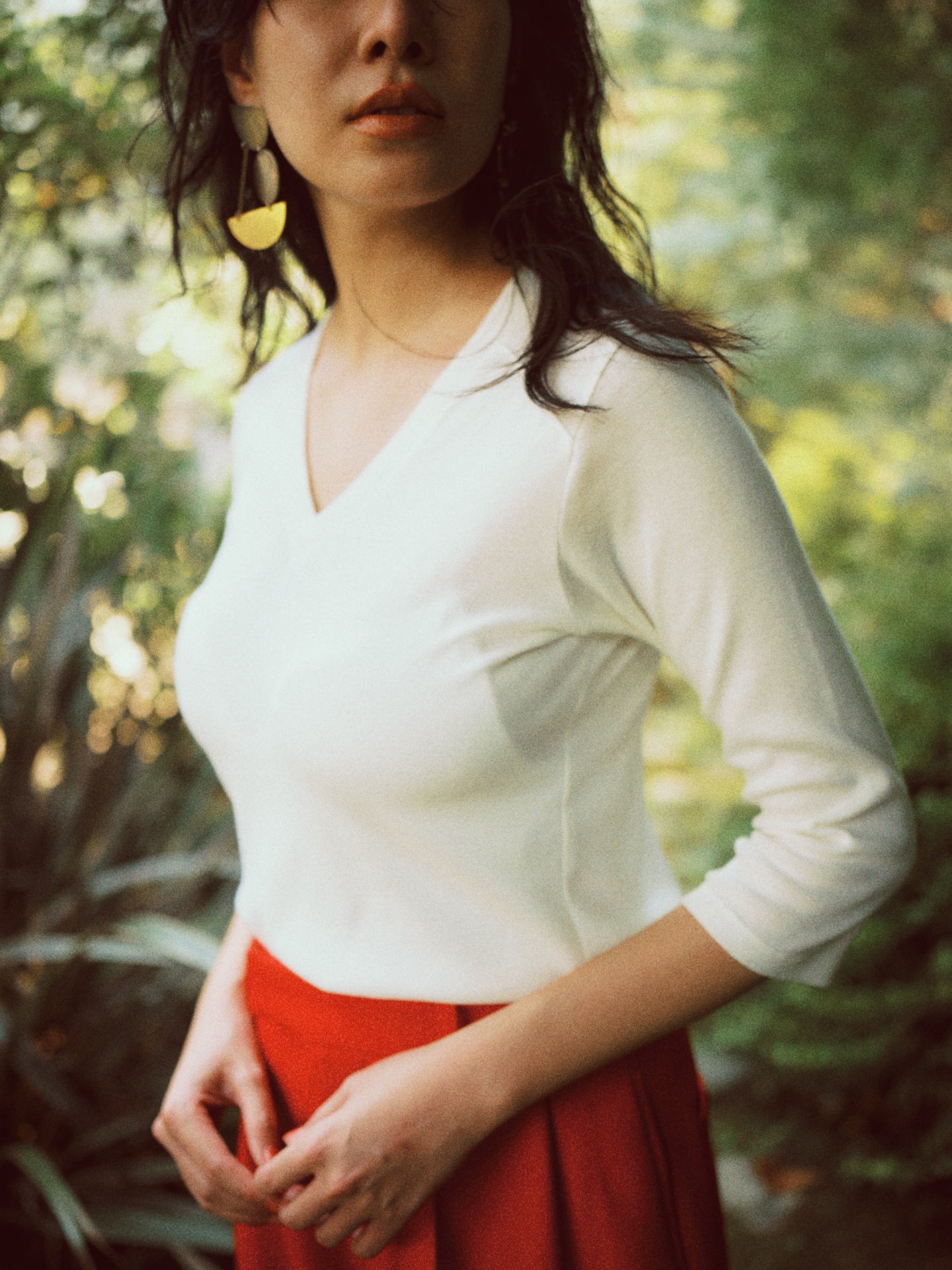 THURLOE V NECK (ivory)