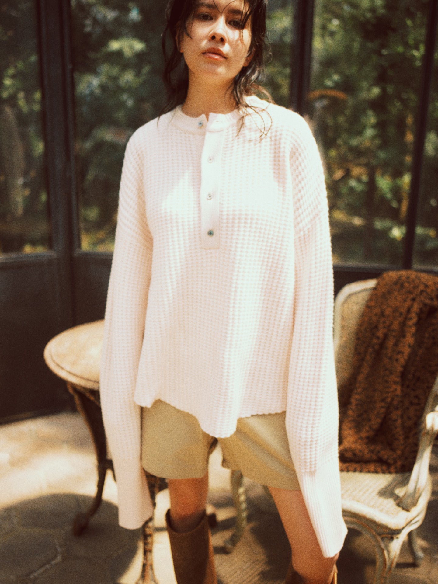 FRANKIE SWEATER (pastel peach)