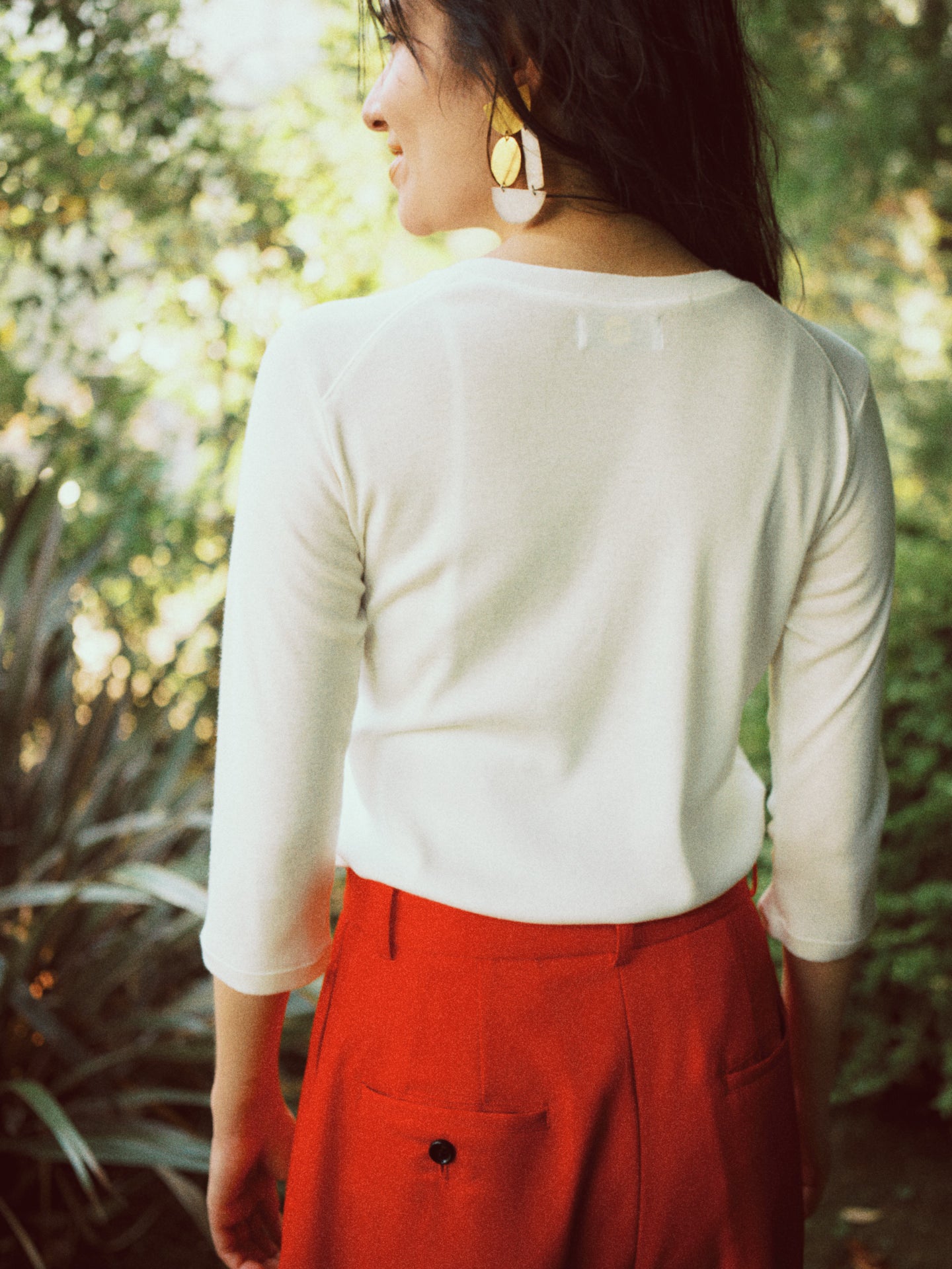 THURLOE V NECK (ivory)