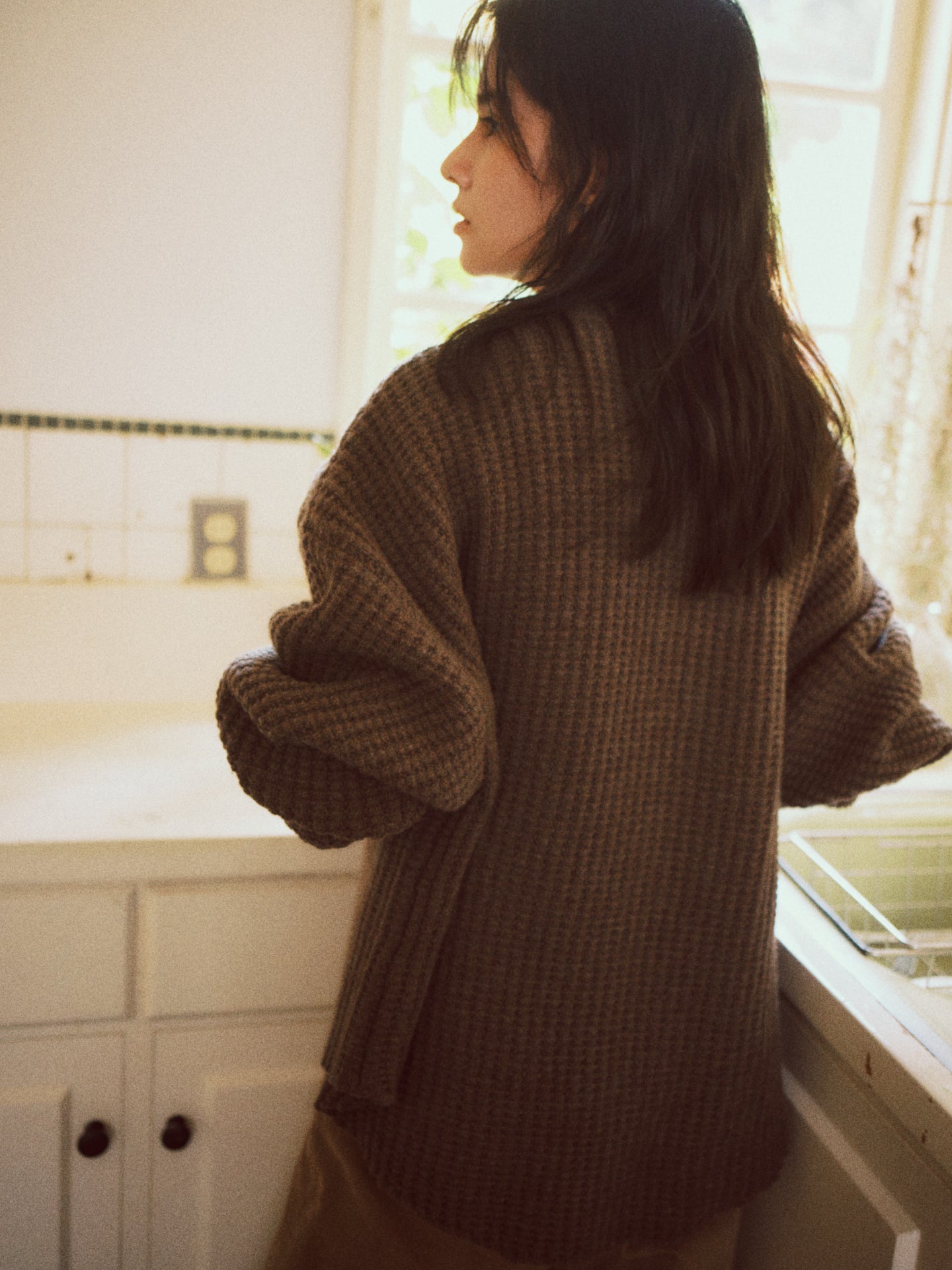 FRANKIE SWEATER (cliff brown)