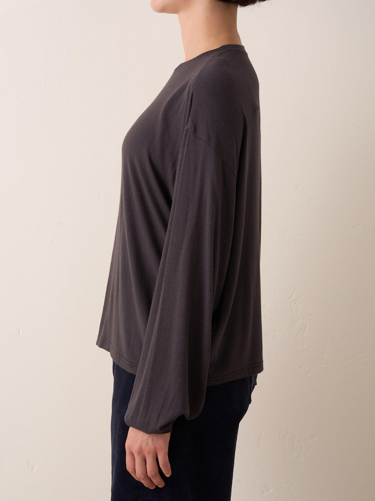 ANDIE LONG SLEEVE (charcoal gray)