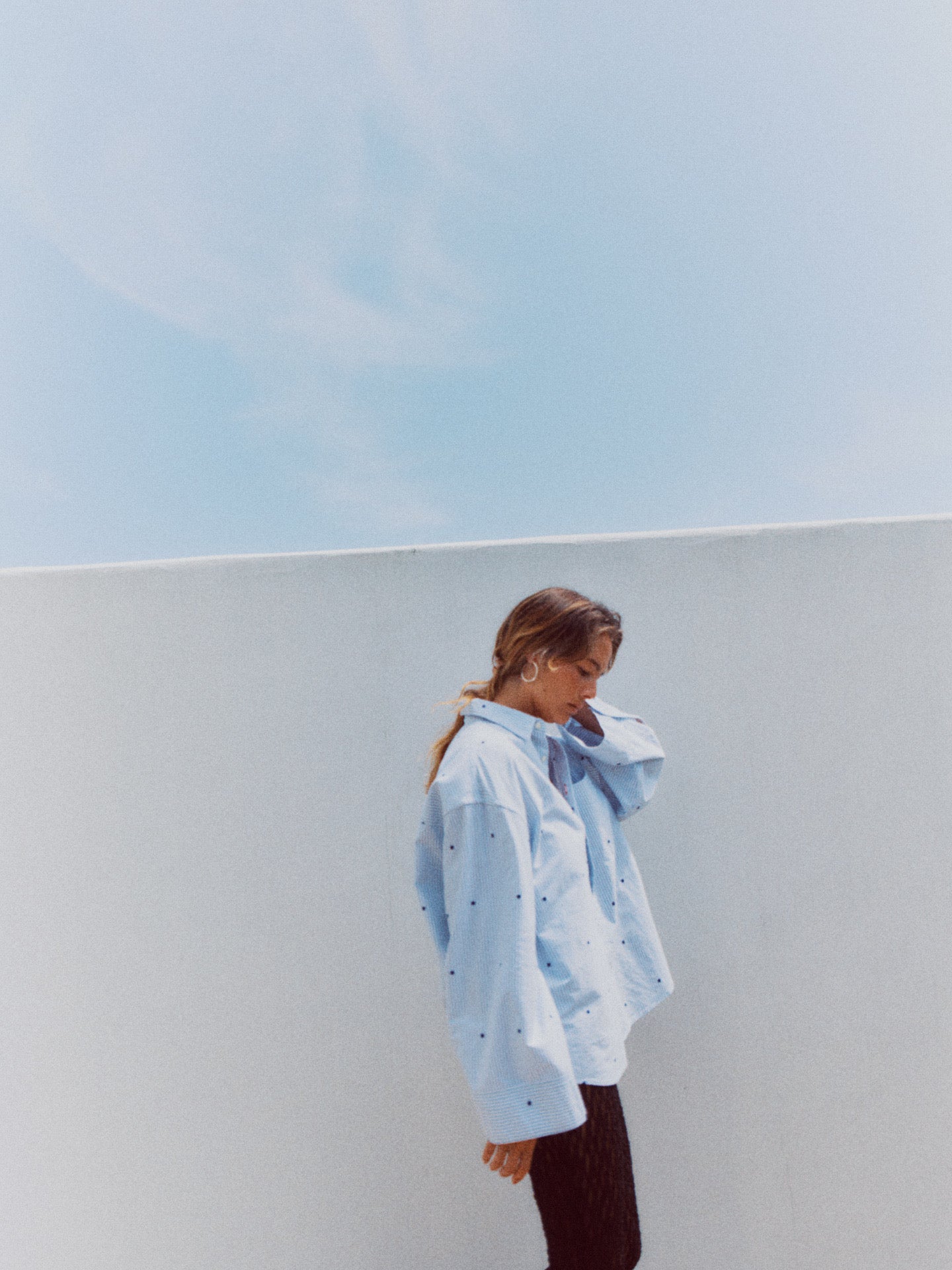 EMBROIDERY BRANFORD SHIRT (blue)