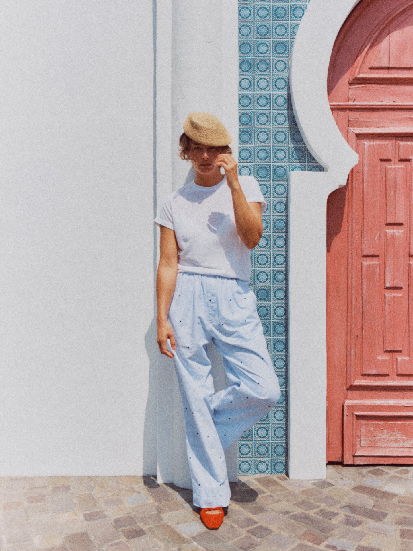 EMBROIDERY BRANFORD PANT (blue)