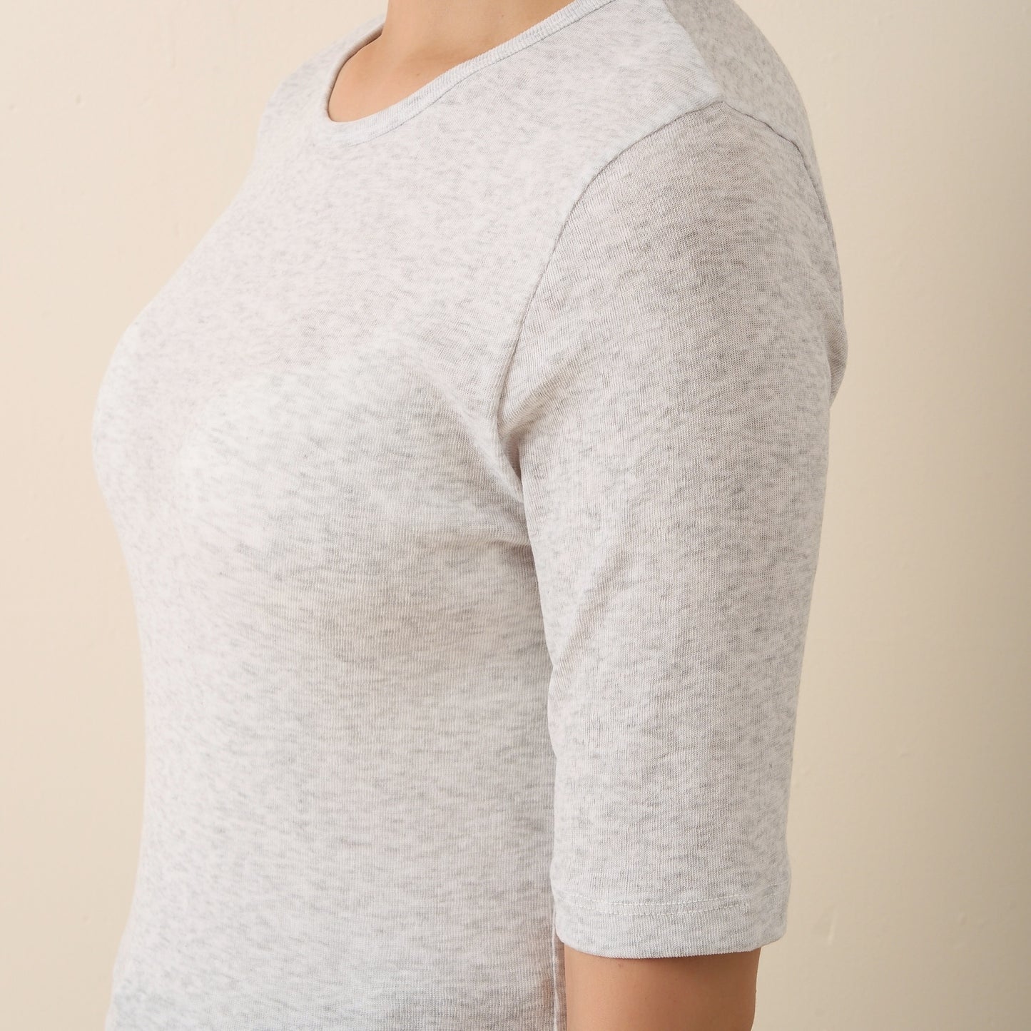 DIA HALF SLEEVE TEE (top gray)