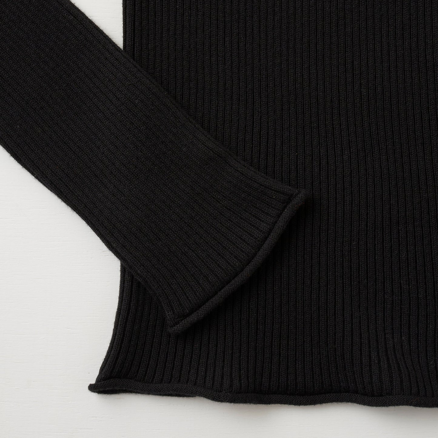 【AT HEART】COTTON CASHMERE LONG SLEEVE (black)