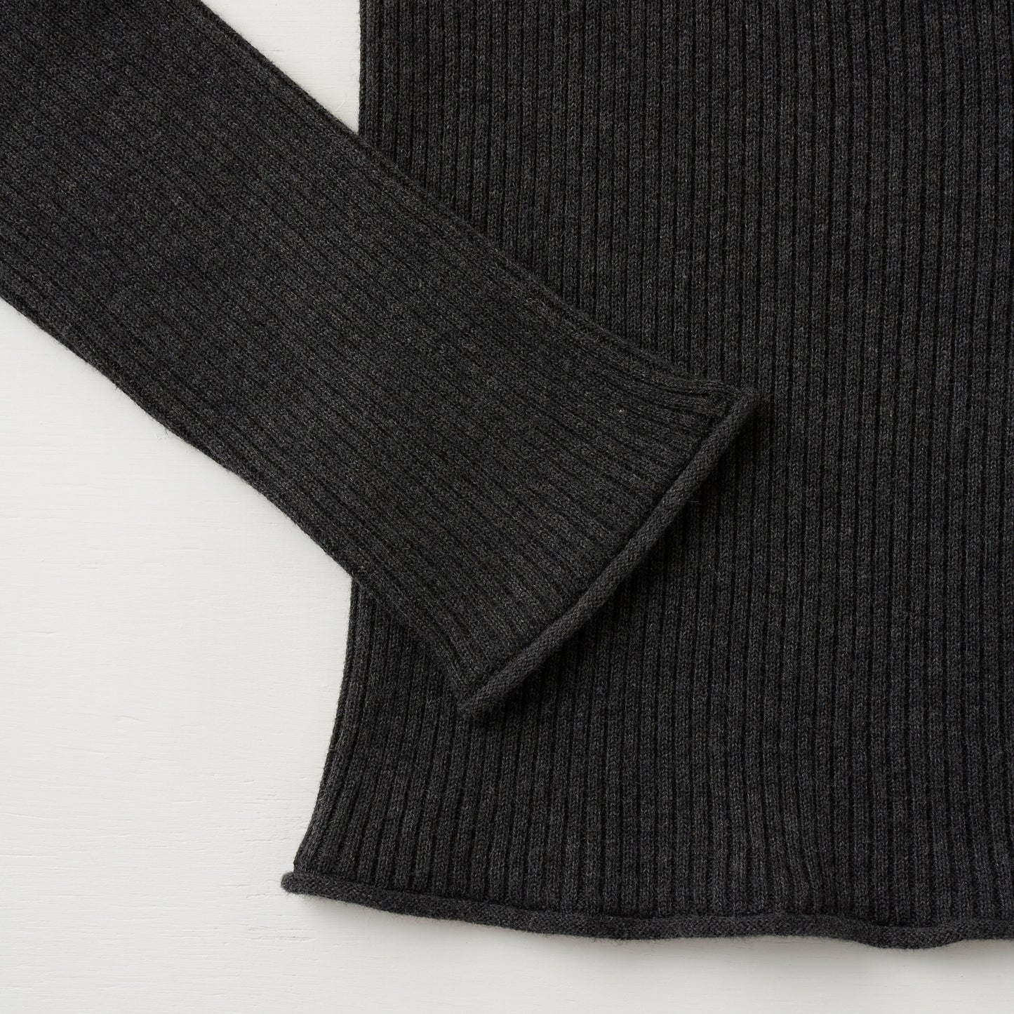 『予約専用』【AT HEART】COTTON CASHMERE LONG SLEEVE (charcoal gray)