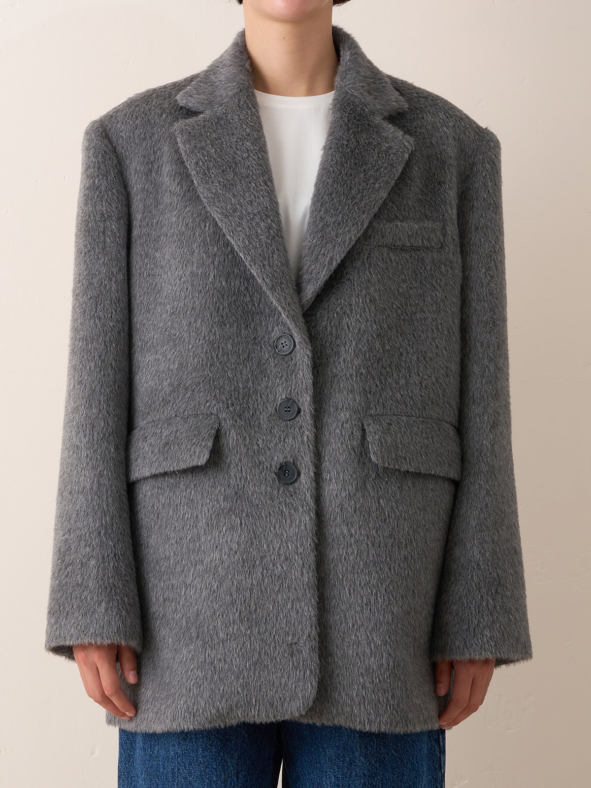 HALSTON COAT (gray)