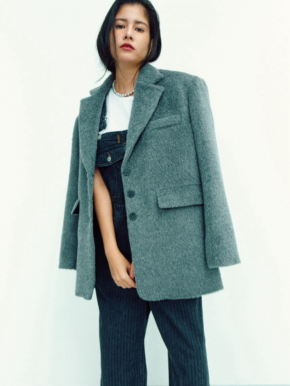 HALSTON COAT (gray)