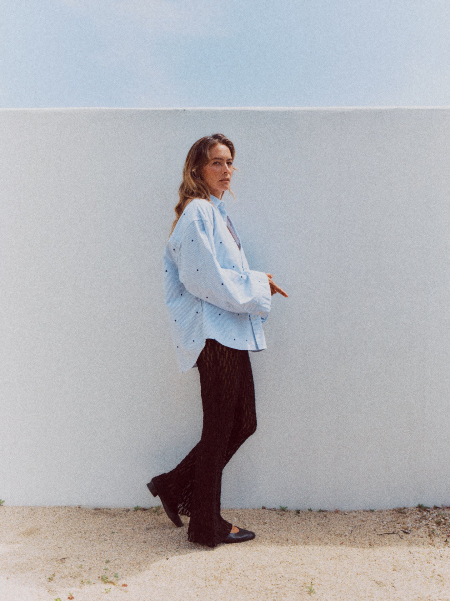 EMBROIDERY BRANFORD SHIRT (blue)