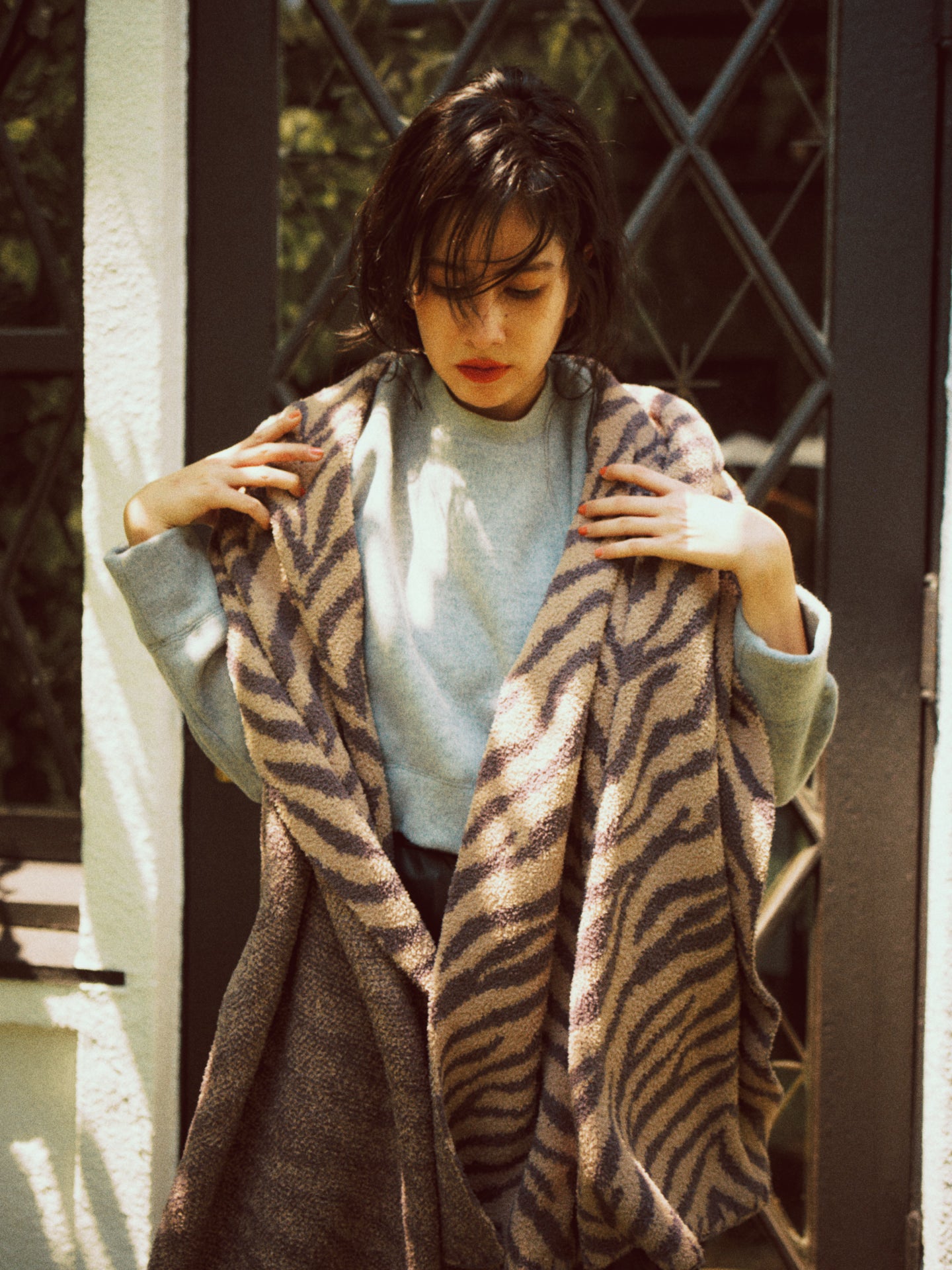 お決まり品Zebra Herringbone イタリア製麻ブランケット お決まり品Zebra Herringbone イタリア製麻ブランケット