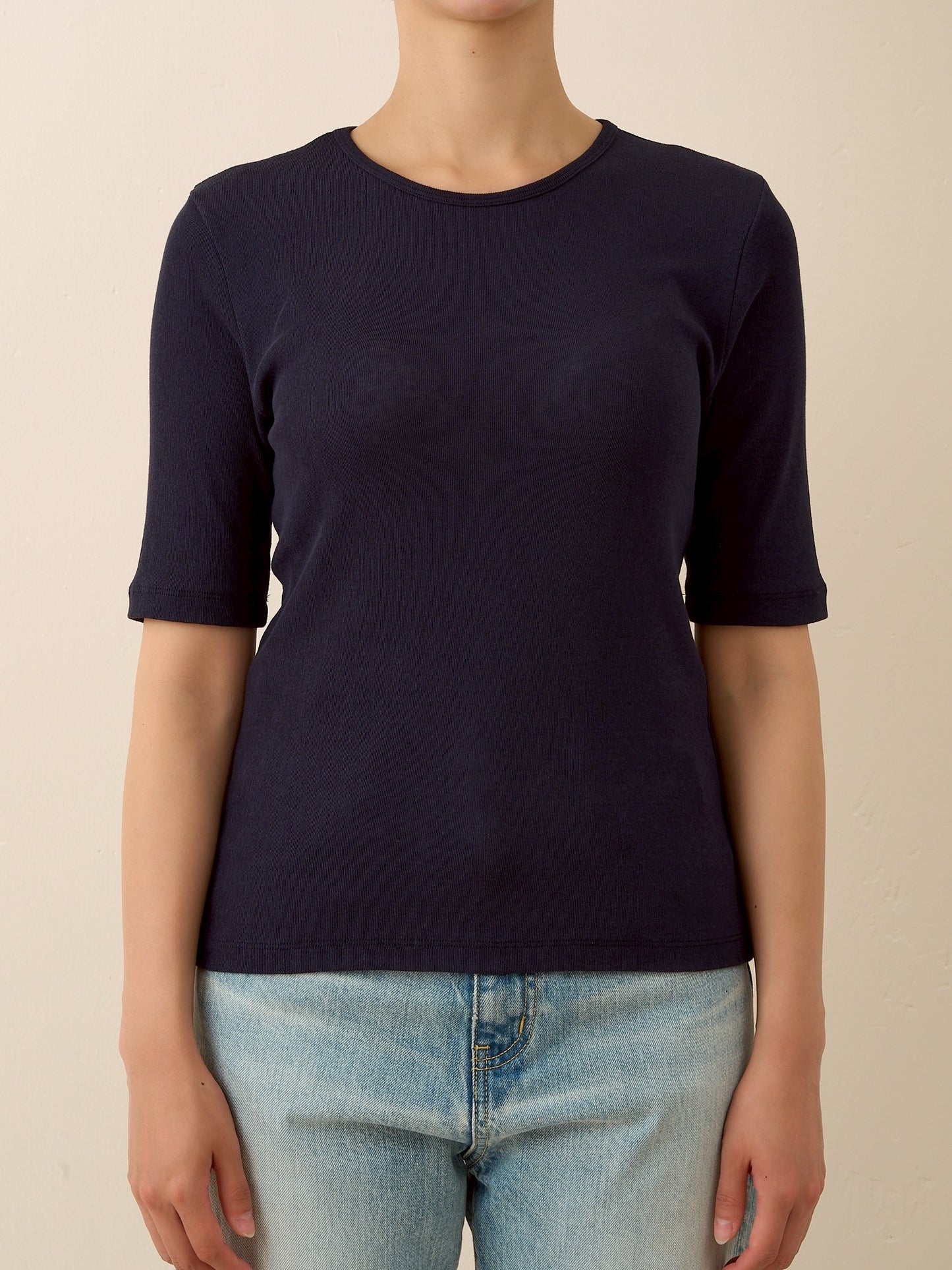DIA HALF SLEEVE TEE (navy)
