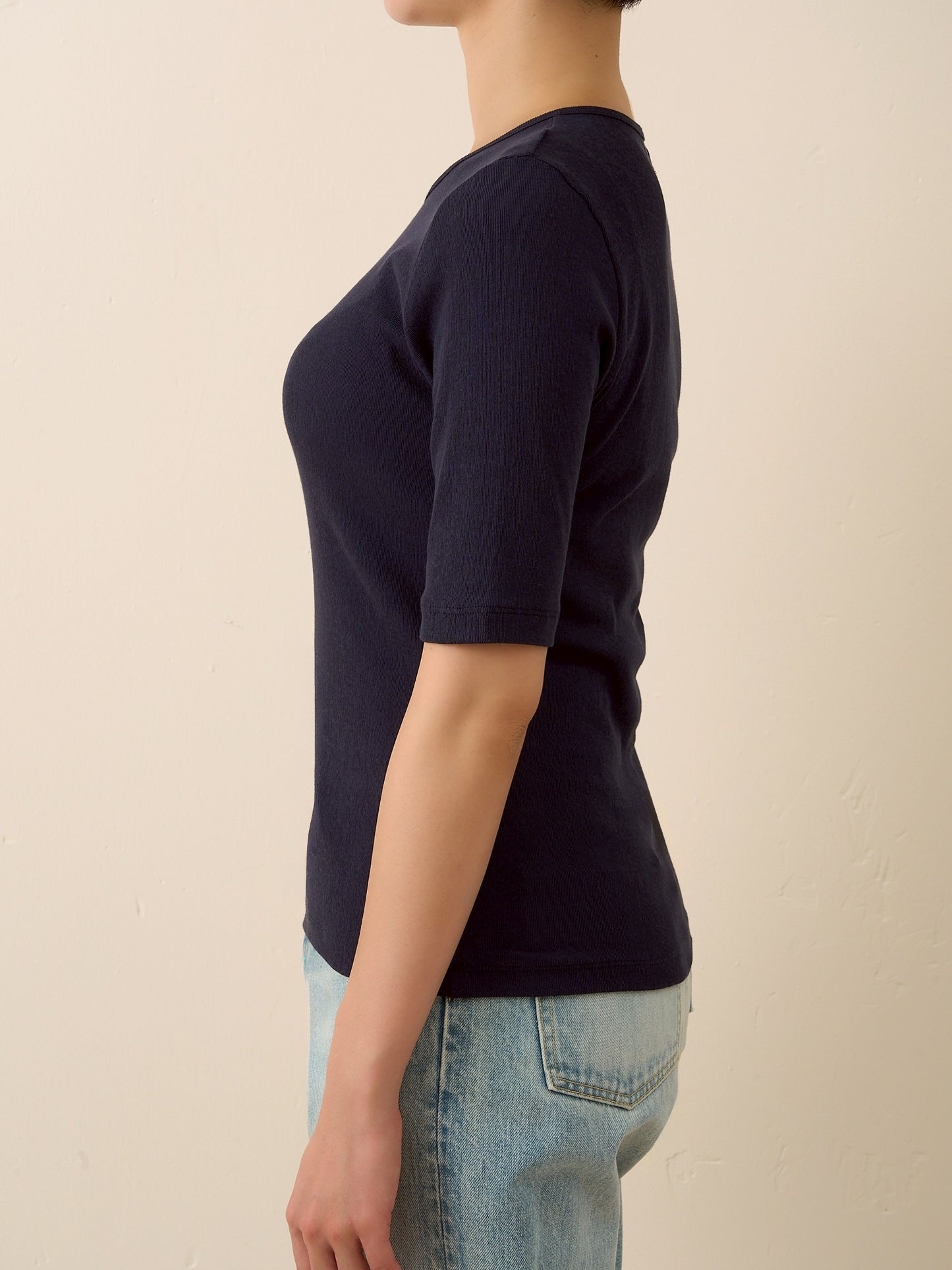 DIA HALF SLEEVE TEE (navy)