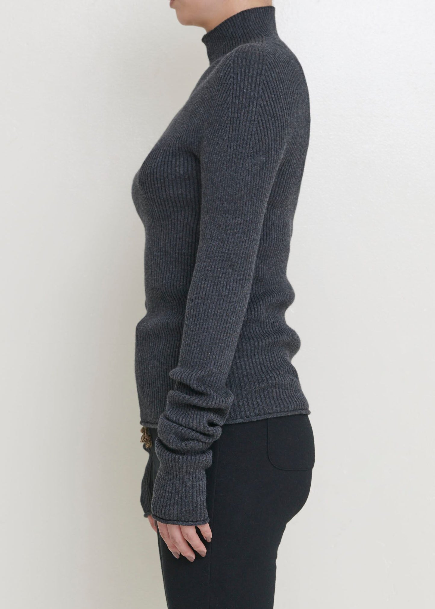 『予約専用』【AT HEART】COTTON CASHMERE LONG SLEEVE (charcoal gray)