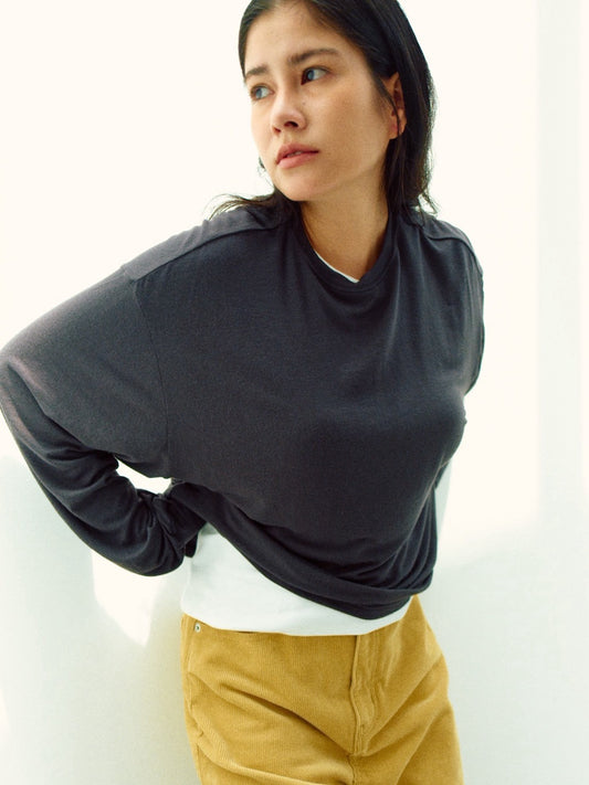 ANDIE LONG SLEEVE (charcoal gray)